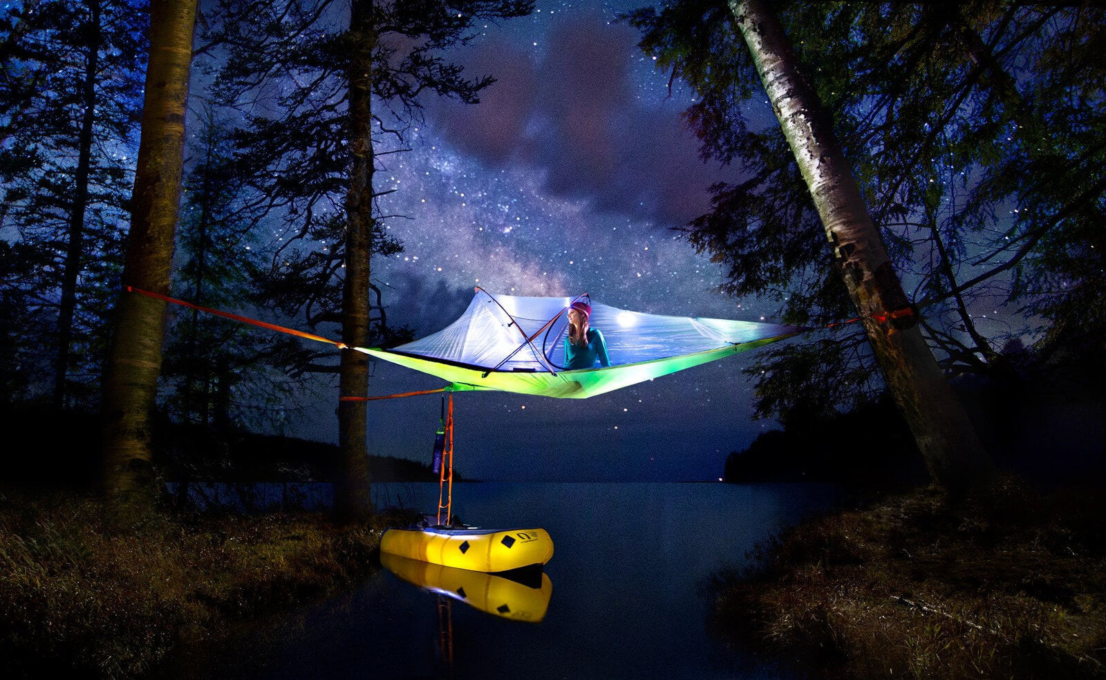 Travel and camping with a hammock is a real game changer. By raising yourself off the ground you no longer need to worry about, uneven ground, flooding or bugs. 