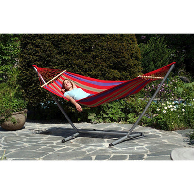 Brazilian hammock with metal stand