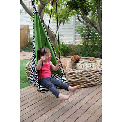 Mini zebra children hanging chair