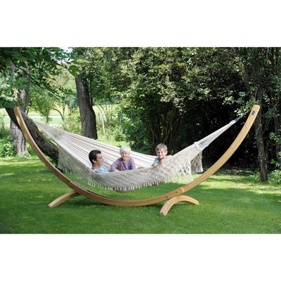 Amazonas Arcus Stand - climate-smart Larch wood stand for the whole family