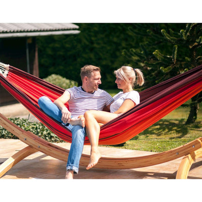 Amazonas Arcus Stand - climate-smart Larch wood stand for the whole family