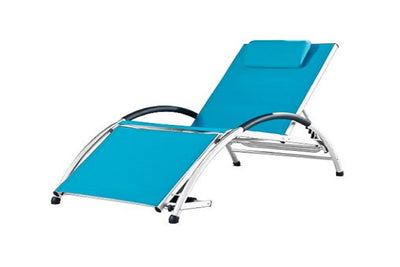 Sun lounger blue