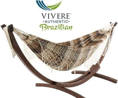 authentic Brazilian hammock with pine stand