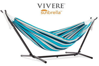 Vivere Sets Sunbrella® Set Hammock with Metal Stand