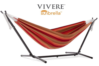 Vivere Sets Sunbrella® Set Hammock with Metal Stand
