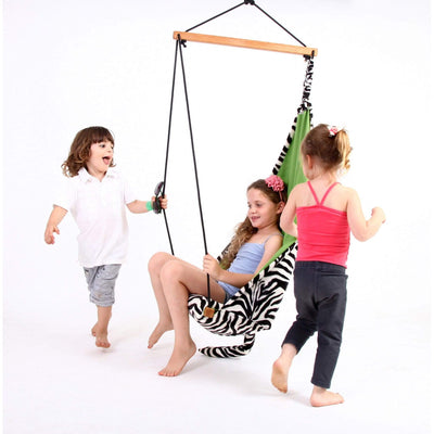 Mini zebra children hanging chair