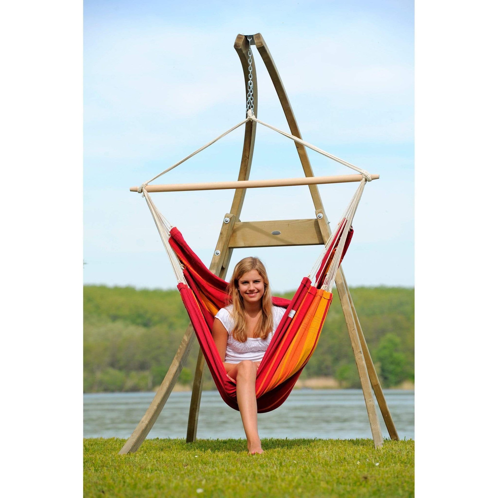 Diy Hanging Chair How To Make A Wooden Hammock Chair Stand Atlas