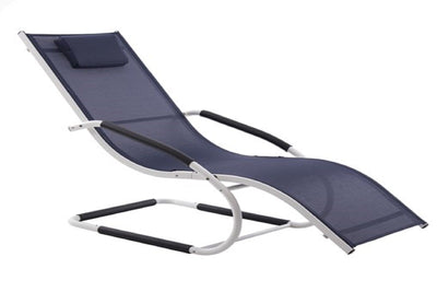 Vivere Outdoor Navy Wave Lounger