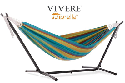 Vivere Sets Sunbrella® Set Hammock with Metal Stand